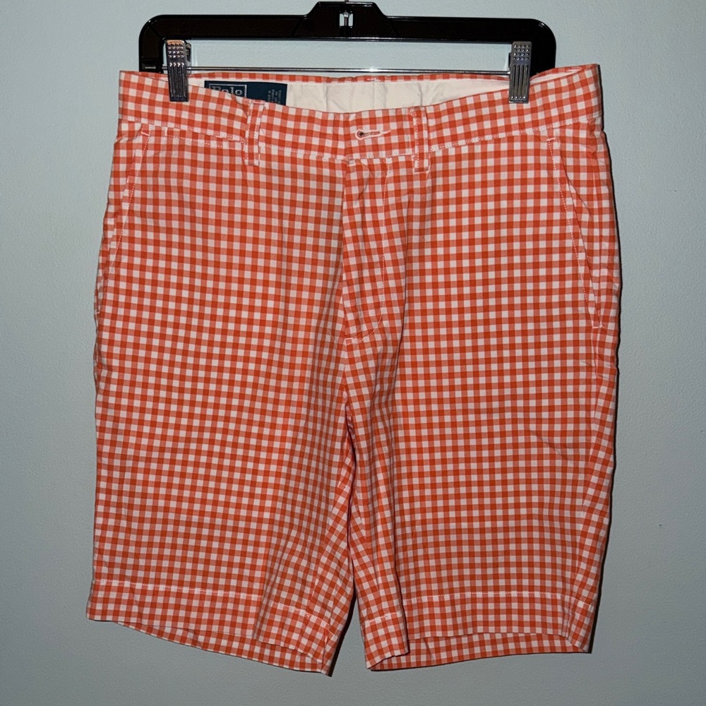 Polo Ralph Lauren Orange Gingham Men's Shorts